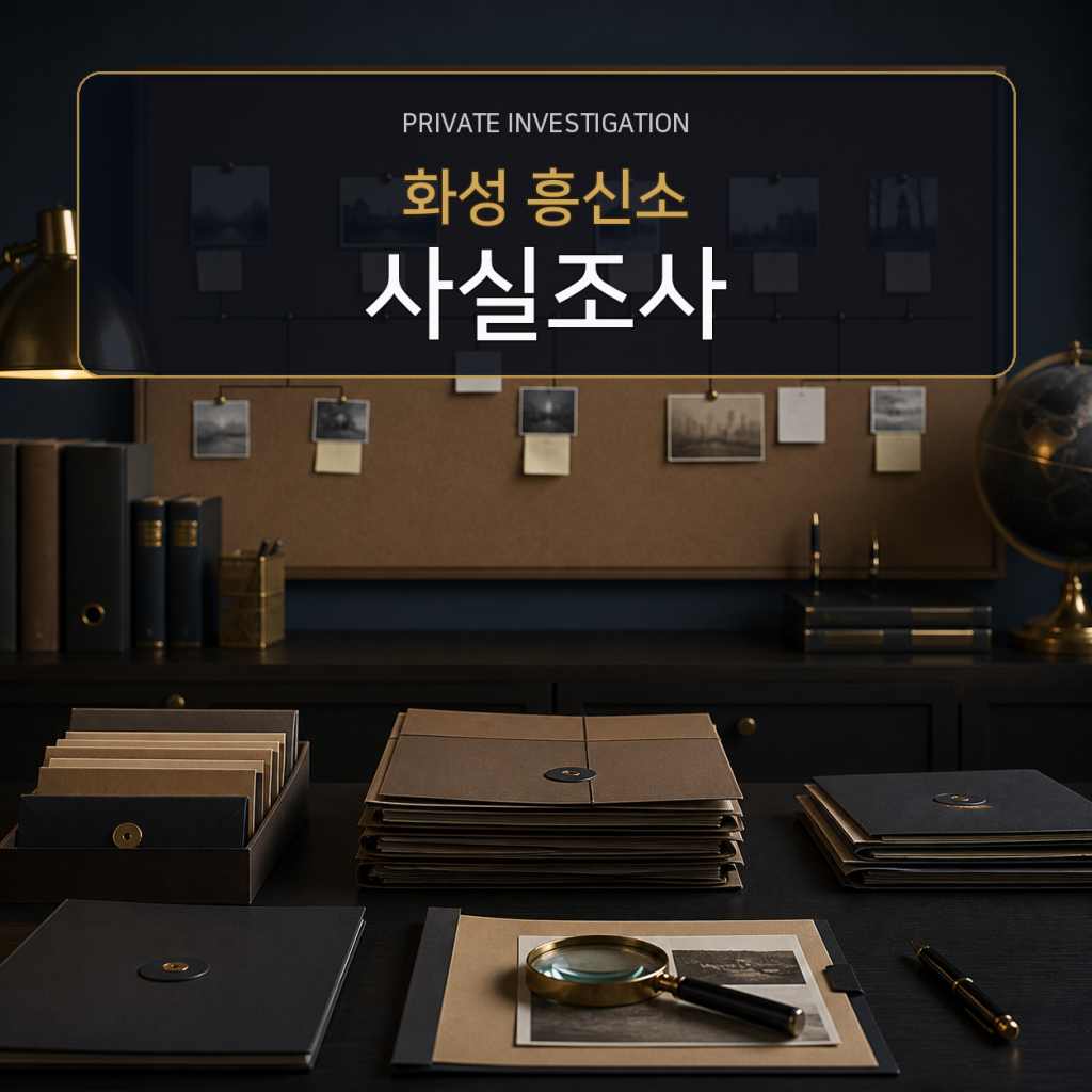 화성 사실관계 조사 전문 흥신소
