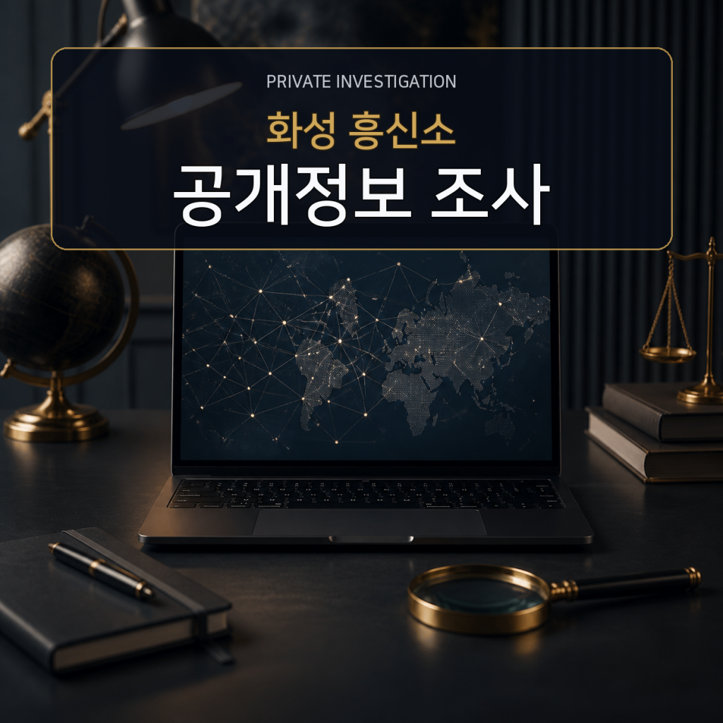 화성 디지털 공개정보 조사 전문 흥신소