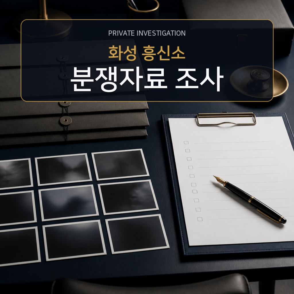 화성 분쟁자료 조사 전문 흥신소